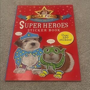 Star Paws Super Heroes Sticker Book - Red